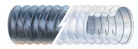 HOSE VENT BLOWER VINYL BLACK WITH WIRE 4" ID (BY FOOT)