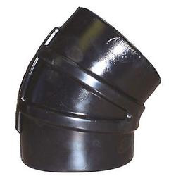 TRIDENT RUBBER HOSE ELBOW 45 DEGREE WET EXHAUST 5" BLACK RUBBER