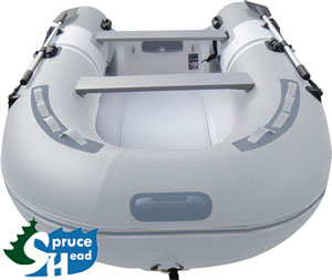 INFLATABLE RIB 9'8" 4 PER 10HP FIBERGLASS FLOOR PVC