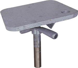 BROWNELL BOAT STAND TOP ONLY FLAT GRAY 22-1/2" SHANK WITH WING NUT