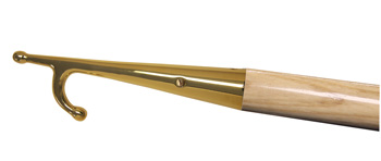 BOAT HOOK 94"BRONZE END WITH 1 3/8 WOOD HANDLE FINISHED