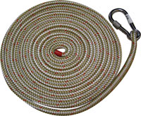 DINGHY PAINTER GOLD BRAID WITH SAFTEY HOOK 3/8" X 10' LONG