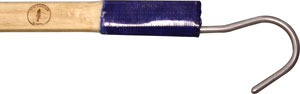 GAFF WITH WOOD HANDLE AND FIBERGLASS END S.S. BLUNT END HOOK 6' LONG