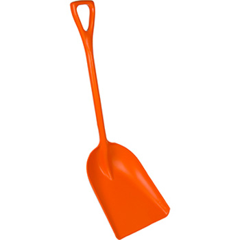 SHOVEL ORANGE PLASTIC 14" LARGE FOOD GRADE