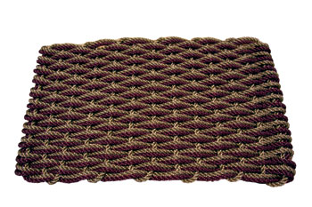 THE MAINE ROPE MAT SMALL DBL WEAVE ASSORTED COLORS
