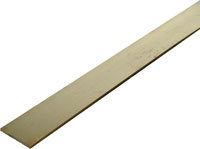 FLAT STOCK BRASS 1/8" THICK X 1" WIDE (BY FOOT TO 12' LENGTH)
