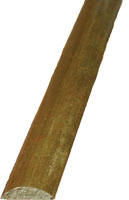 HALF OVAL BRASS 5/16" T X 1.50" W X 12' T