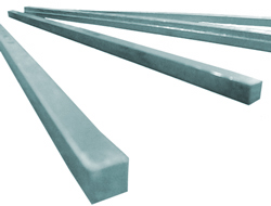 KEY STOCK STAINLESS STEEL 1/4"  (BY INCH)