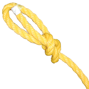 ROPE POLYPRO 3 STRAND YELLOW 5/16" (BY FOOT)