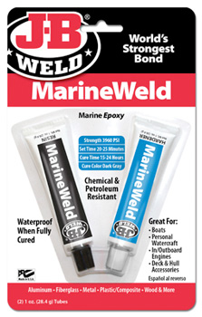 JB WELD MARINE WELD EPOXY 1 OZ RESIN AND HARDENER