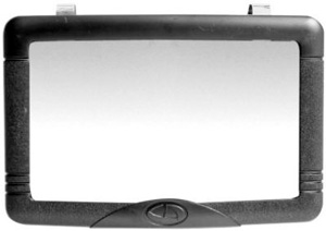 VANITY MIRROR BLACK FITS SUN VISORS