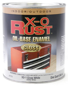 XO RUST OIL BASED ENAMEL GLOSS WHITE QUART
