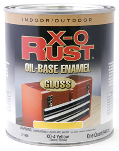 XO RUST OIL BASED ENAMEL GLOSS YELLOW QUART