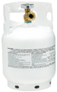 PROPANE TANK CYLINDER 5 POUND CAPACITY COATED STEEL 12.4" X 8"