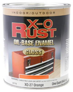 XO RUST OIL BASED ENAMEL GLOSS ORANGE QUART