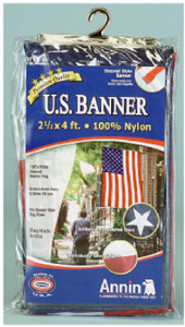 FLAG BANNER US 2.5 X 4 NYLON