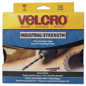 VELCRO INDUSTRIAL 2"X15' BLACK