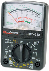 MULTIMETER POCKET SIZE 12 RANGE VOLT/OHM METER GMT-312