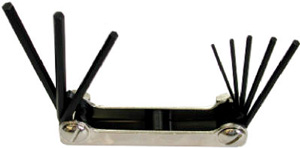 HEX KEY ALLEN SET 9 PC FOLD UP