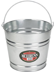 PAIL BUCKEY GALVANIZED STEEL 10 QUART