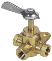 3-WAY VALVE .25" FNPT BRASS