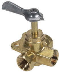 3-WAY VALVE 3/8" FNPT BRASS
