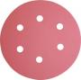 SANDPAPER DISC REDLINE 6" 100C 6 HOLE STICKT 100/BX