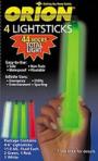 ORION LIGHTSTICKS (2 GREEN, 1 RED, 1 WHITE) 4 PACK