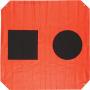 ORION DISTRESS FLAG ORANGE 3' X 3' SQUARE