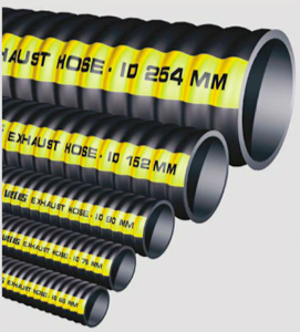 VETUS EXHAUST HOSE RUBBER CORRUGATED 1-3/4" ID  (FOOT)