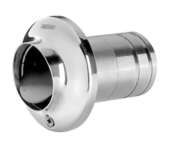 VETUS TRANSOM EXHAUST STAINLESS STEEL WITH CHECK VALVE 2"