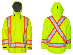 SAFETY JACKET 300D LARGE GREEN ANSI APPRVD