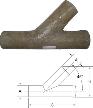 CENTEK MARINE EXHAUST SURGE CHAMBER FIBERGLASS 4" INLET/OUTLET