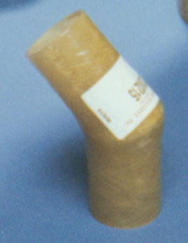 VERNATUBE EXHAUST ELBOW FIBERGLASS 45 DEGREE 5" DIAMETER