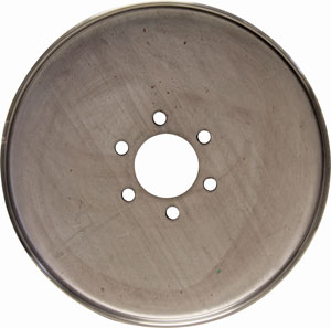 DISC SS 10" POT HAULER STAMPED (PAIR) 304 STAINLESS STEEL