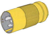 MARINCO 6365CRN PLUG MALE 50A 125/250V NYLON