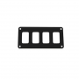 PACER CONTURA SWITCH PANEL BLANK 4 POSITION 1 ROW BLACK